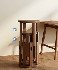 这个家具好方便,不用的时候是茶几,来客人了可以拆四个凳子!