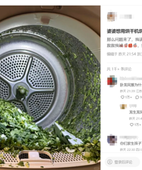 婆婆用烘干机来烘青菜,老公想用吸尘器来吸...