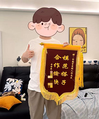 主打一个情绪价值!送给对象一面锦旗