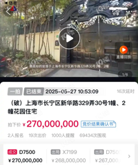 �Ϻ�һ�׷��ķ�2.7�ڳɽ������۳�50��Ԫ/�O�������ǻ�ү��