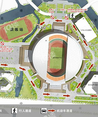 体育中心青龙桥下匝道借用公交专用道可以左转弯吗?