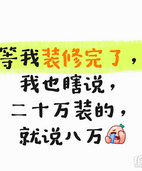 网友:准备好了,装完花了几十万我也说就花了8万!