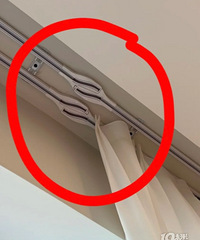 去家具店看到的,这个窗帘上的轨道为啥是这样的?