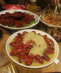 龙虾大餐,四种烧法