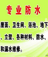 "专做(卫生间、厨房、阳台、天窗、屋顶、水池防水补漏等项目).