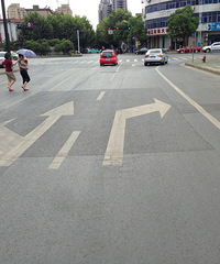 城中街临东路口车辆如何行驶?????