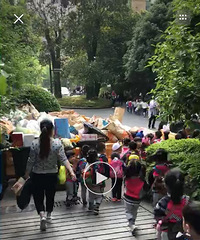 【小金跑现场】第154期 锦城中心幼儿园春天园区附近垃圾成堆