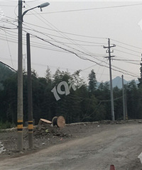 修路,这些网线怎么还没有人来拆了