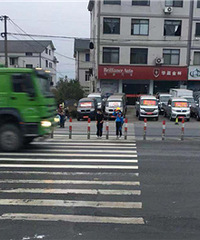 玲珑高坎农技站门口斑马线存安全隐患
