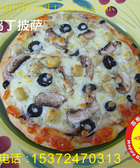 喜乐小子披萨外卖 蘑菇鸡丁披萨 Mushroom Chicken Pizza