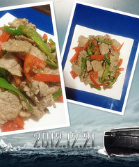 家常美味 之 缤纷孜然猪爽肉