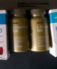 "记录下我吃GNC左旋肉碱和burn 60燃脂的日子"