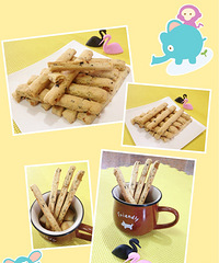 烘焙乐园 之 健康下午茶,海苔肉松条(饼)~