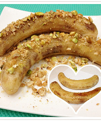 寒冬暖食 之 华丽丽的碎果蜜烤香蕉,暖胃暖身暖心!