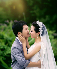 女友的四套外景婚纱照 搞笑也是要有天分的
