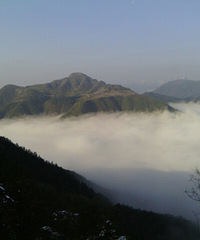 2014年2月20日去峡川看雪山、云海
