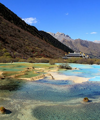 四川黄龙景色