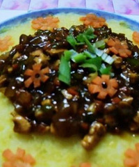 "家常菜——浇汁土豆泥"
