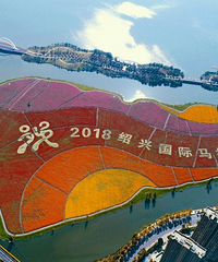“越马”开跑在即 迪荡新城花海