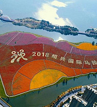 “越马”开跑在即 迪荡新城花海