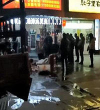 绍兴这个餐馆 老板竟当街宰牛!