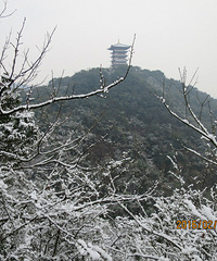 2016台州市区第一场雪——白云山雪景