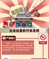 加油站里的行车法则