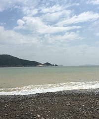 玉环日岙鹅软石沙滩