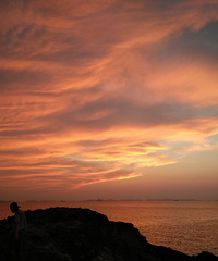 夕阳红 火烧云美景