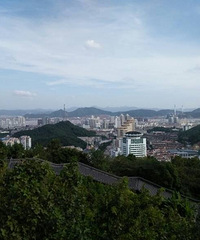 站在白云山之颠  俯瞰椒江全城