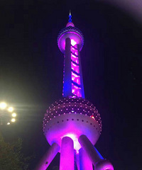 东方明珠的灯光
