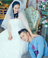 钟丽缇张伦硕拍婚纱照 有没有甜到你