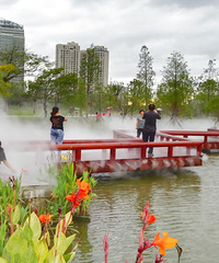 早晨的中央商务公园