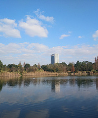洛河公园 享受台州蓝