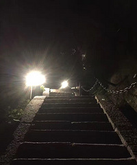 五月夜爬西岳华山