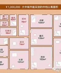 做个小调查:100万在你的小区能买到多大的房子?