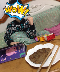 "当宝宝学会吃肉以后"