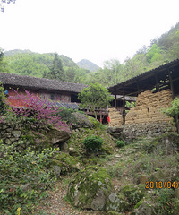 门口山近看石柱岩风光 头发尖远眺神仙居山景