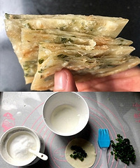 饺子皮葱油饼 简单又好吃