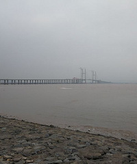 建设中的台州三桥,沿海高速大桥