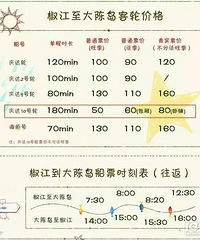 大陈岛游记攻略 自行车是要托运的 来回40元