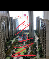 完全被忽悠 小区沙盘和现实对比