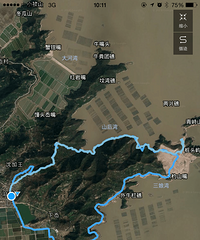 三门笔架山徒步 远远的看到大尖山
