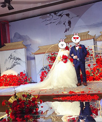 美美的新娘,帅帅的新郎,执子之手,将子拖走