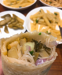 素食饼筒、羊肚汤来一顿