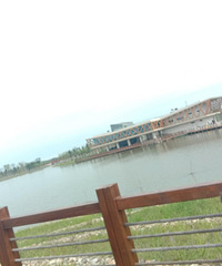 来到聚集区逛了逛台州湿地,还在建设中……