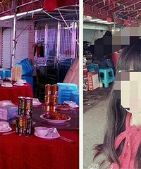 订婚宴超热闹 搭棚办了酒席