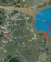 温岭黄琅龙泰胜景观日落