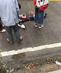 ��ʹ�����̰���·��8���к���ѧ·�ϱ�ײ����������˺���ѷεĿ�