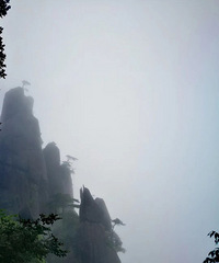 一路烟雨 像是山水画